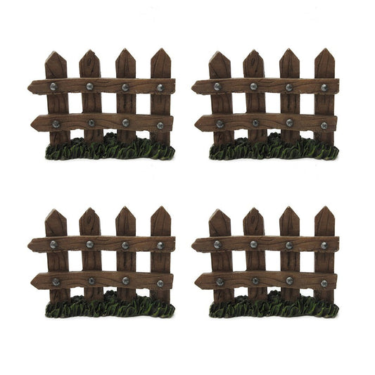 Enchanted Garden Decorative Wooden Picket Fence Fairy Garden
