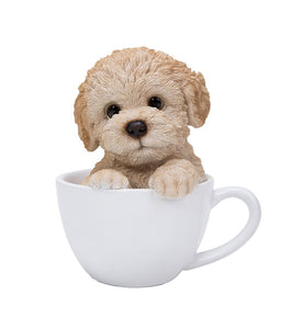Poodle Adorable Teacup Pet Pals Puppy Collectible Figurine 5.75 Inches