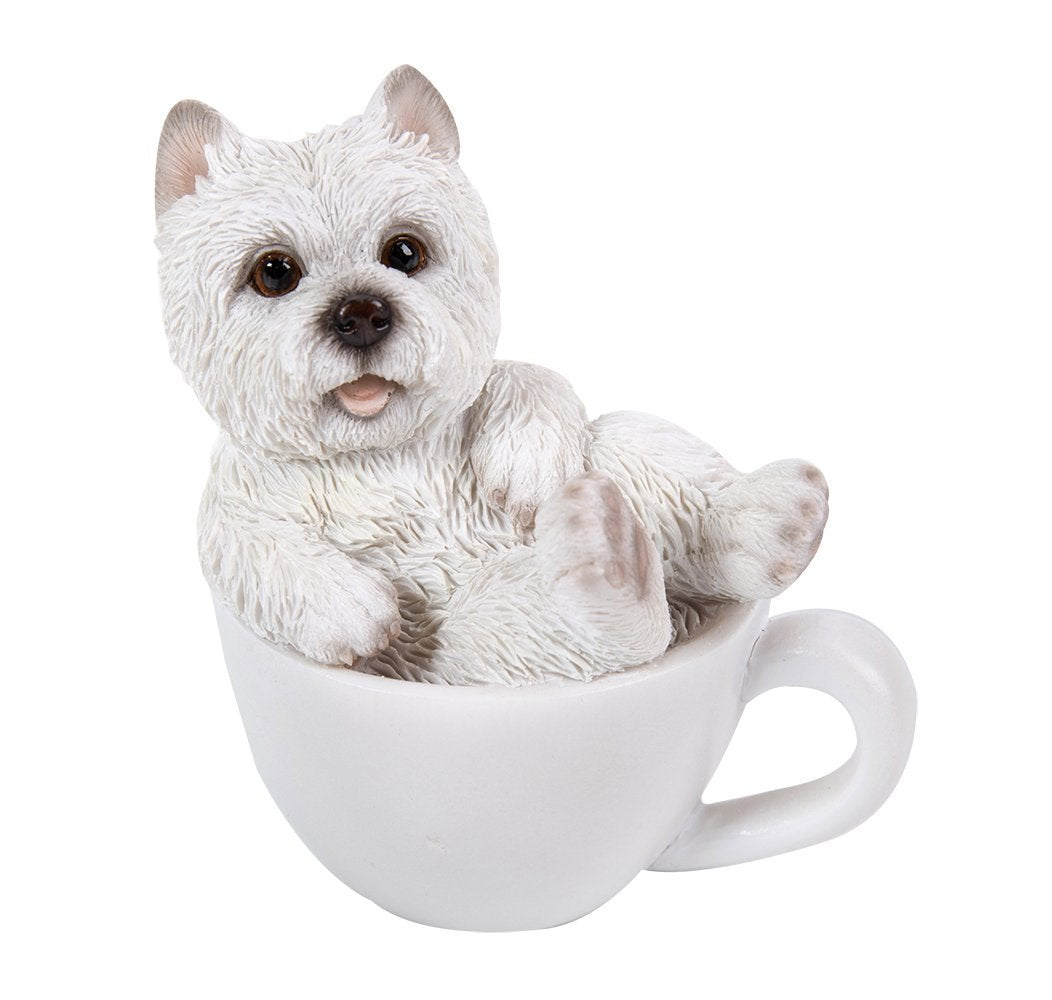 West Highland Terrier Westie Adorable Mini Teacup Pet Pals Puppy Collectible Figurine 3.25 Inches