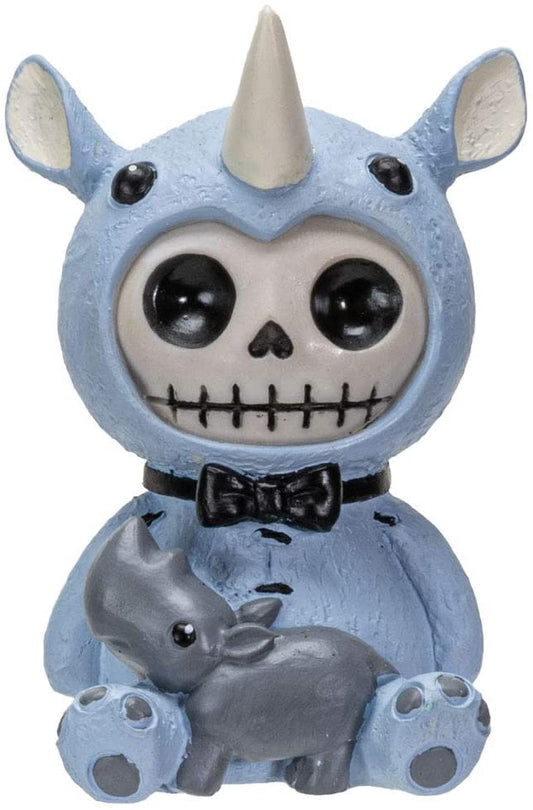 Furrybones Summit Collection Buster Figurine Decorative Signature in Rhinoceros Costume 3 Inch Tall Collectible Statue