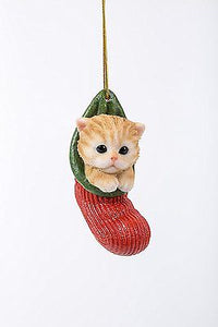 Cat Kitten Decorative Holiday Festive Christmas Hanging Ornament
