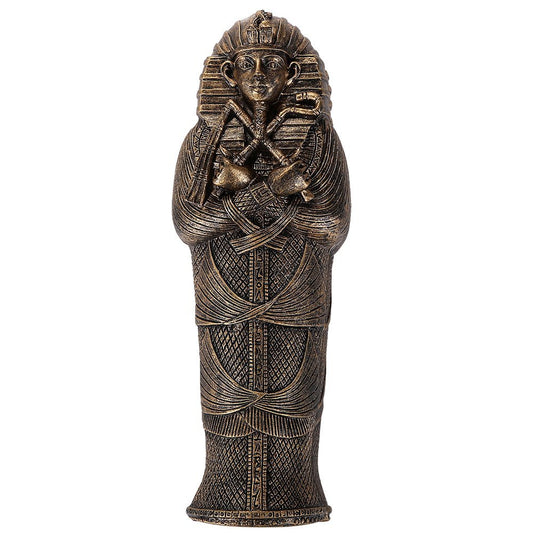 Ancient Egyptian Artifact Collectible King Tut Sarcophagus Coffin w/ Mummy Insert