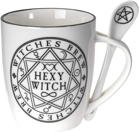 Witches Brew Hexy Witch Mug and Spoon