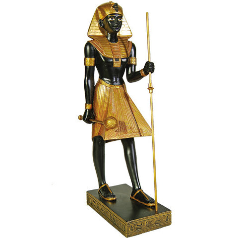 PTC 11.75 Inch Gold and Black Egyptian Man Guardian Statue Figurine