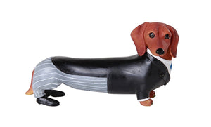 Adorable Doxies Collection Wedding Groom Tuxedo Doxie Dachshund Figurine