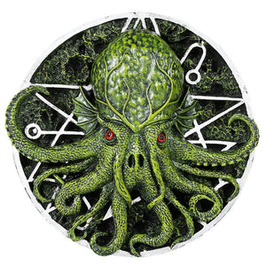 Cthulhu Octopus Kraken Round Wall Plaque by Oberon Zell