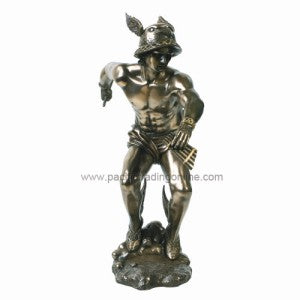 Moonlight Mysteries Bronze Greek Olympian God Hermes Statue