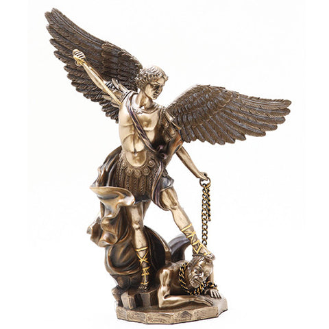 Pacific Giftware PTC 10.25 Inch Saint Michael The Famous Archangel Resin Statue Figurine