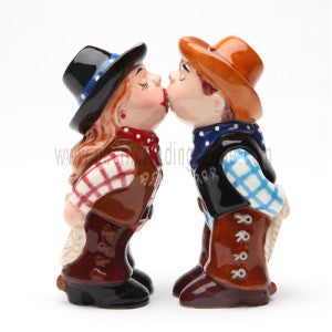 Magnetic Salt and Pepper Shaker - Cowboy and Cowgirl