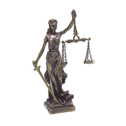 PTC 9194 Small Lady Justice with Scales and Sword Statue Figurine, 5"