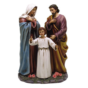 PTC 9 Inch Holy Family with Young Jesus Religious Resin Statue Figurine