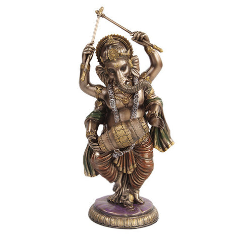 PTC 9.25 Inch Dancing Ganesha Mythological Hindu Statue Figurine