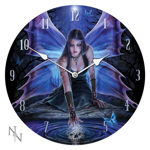 Anne Stokes Immortal Flight Bedroom Wall Clock Round Gothic Medieval Clock 9953