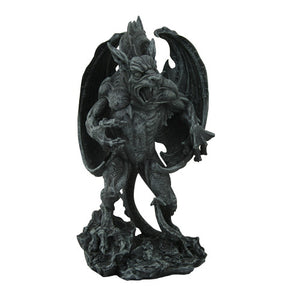 PTC 12 Inch Growling Warrior Gargoyle Creature Resin Statue Figurine