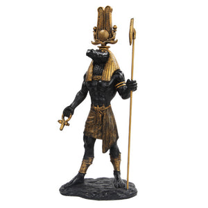 PTC 11 Inch Egyptian Sobek Mythological God Resin Statue Figurine