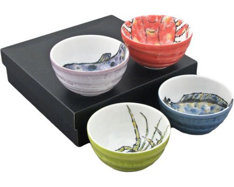 Japanese Porcelain Multi Purpose Bowl Set of 4 Design Gift Set