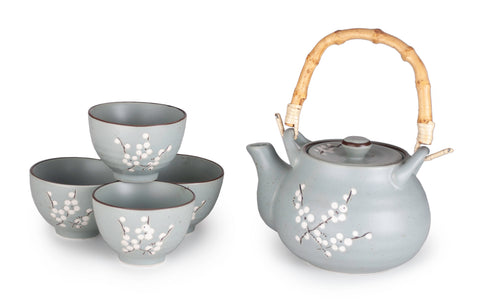 Japanese Design 4-Cup Tea Gift Box Set