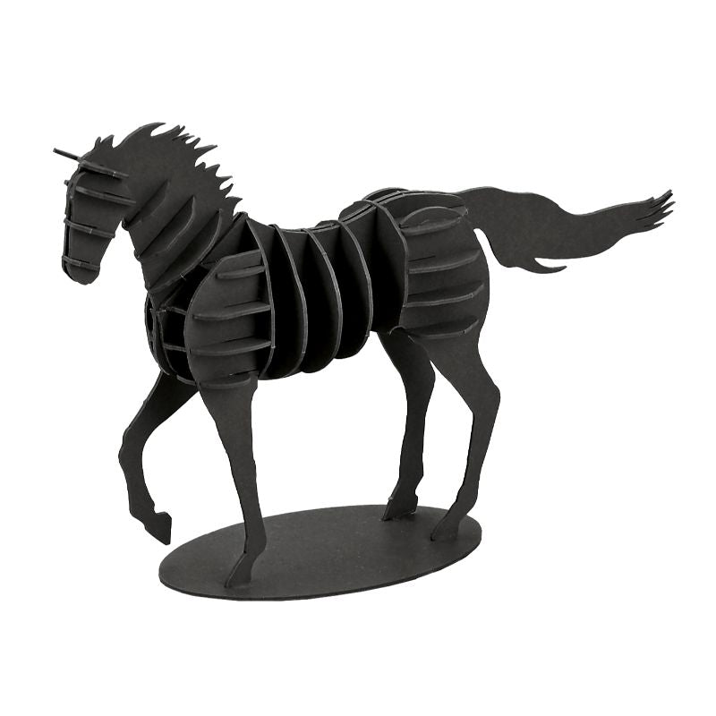 Japanese Art of Paper Craft Trotting Horse Premium 3D Paper Puzzle Educational Model Kit Challenge Gift Made in Japan
