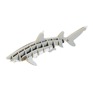 Japanese Art of Paper Craft Ocean Great White Shark Assembled Educational Premium 3D Puzzle Paper Model Kit Challenge Gift Made in Japan