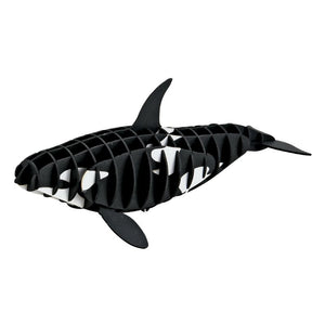Japanese Art of Paper Craft Ocean Killer Whale 43 pieces Assembled Educational Premium 3D Puzzle Paper Model Kit Challenge Gift Made in Japan