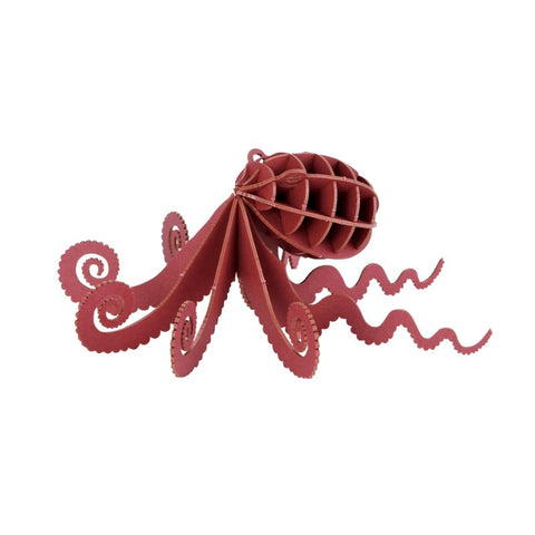 Japanese Art of Paper Craft Ocean Octopus Premium 3D Paper Puzzle Educational Model Kit Challenge Gift Made in Japan