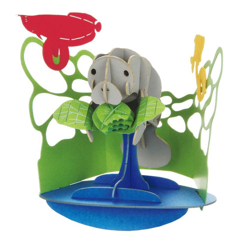 Japanese Art of Paper Craft Ocean Manatee Premium 3D Paper Puzzle Educational Model Kit Challenge Gift Made in Japan