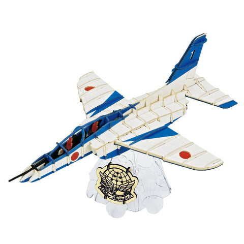 Japanese Art of Paper Craft Japanese Air Force Blue Impulse Jet 116 pieces Premium 3D Paper Puzzle Desktop Craft Art Made in Japan