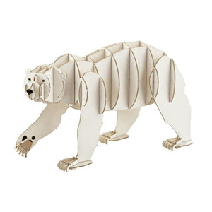 Japanese Art of Paper Craft Polar Bear Premium 3D Paper Puzzle Educational Model Kit Challenge Gift Made in Japan
