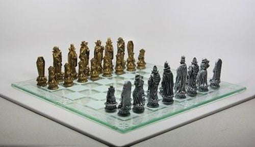 Battle Of The Underworld Chess Set Skeleton Chess Pawn Glass Board