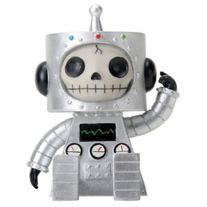 YTC Sitting Furrybones Chip Robot Skull Face in Full Costume with Hood