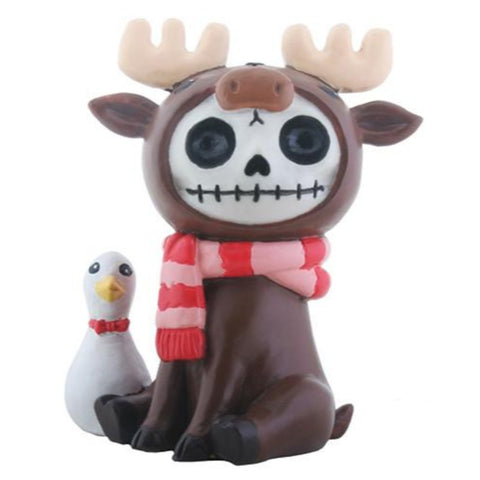 YTC Furrybones Spruce Moose with Duck Character Themed Decorative Figurine