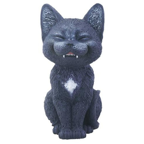 YTC Black Laughing Kitty Cat TeeHee Themed Decorative Figurine Statue
