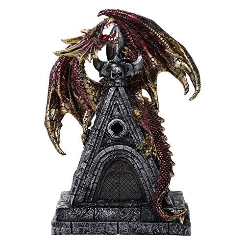 Cathedral Guardian Dragon Changing LED Lighted Figurine