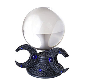 Triple Moon Goddess Wiccan and Witchraft Crystal Gazing Ball