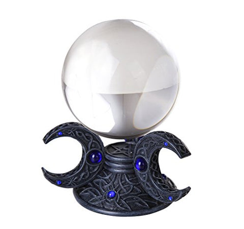 Triple Moon Goddess Wiccan and Witchraft Crystal Gazing Ball