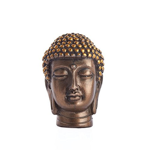 Gautama Buddha Head Religious Buddhist Meditation Desktop Figurine Statue 2 Inch