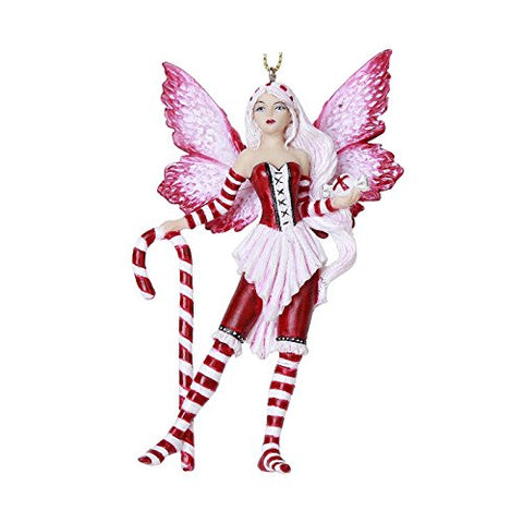 Peppermint Fairy Hanging Ornament Amy Brown Holiday Collection Christmas Tree Hanging Ornaments 4 inch