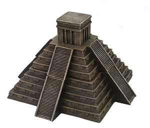 Mesoamerican Aztec Pyramid Box Collectible Desktop Decorative Accessory Trinket Box 5.25 inches Tall
