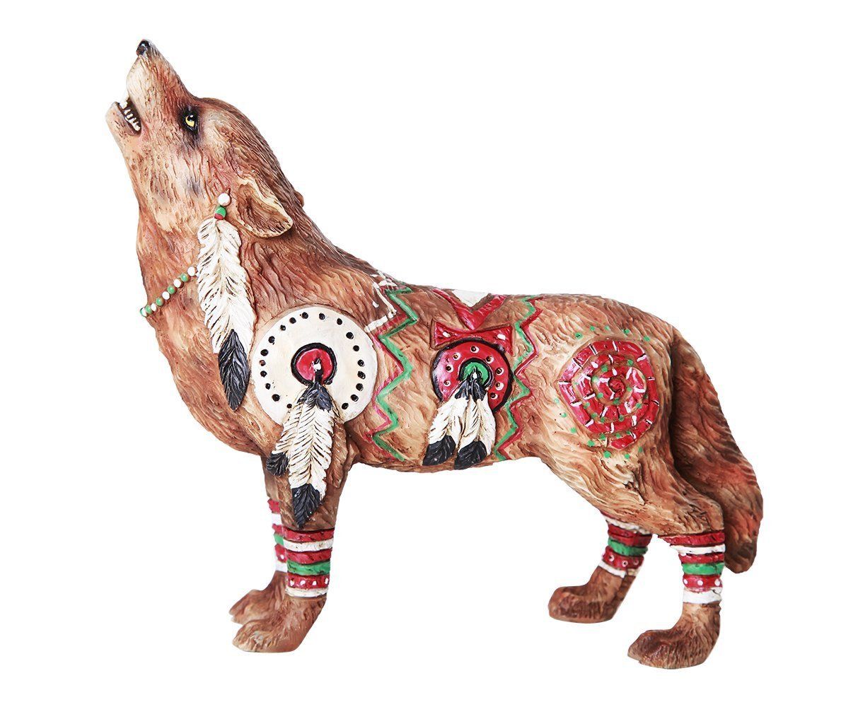 The Wolf Spirit Collection Revered War Wolf Spirit Collectible Figurine