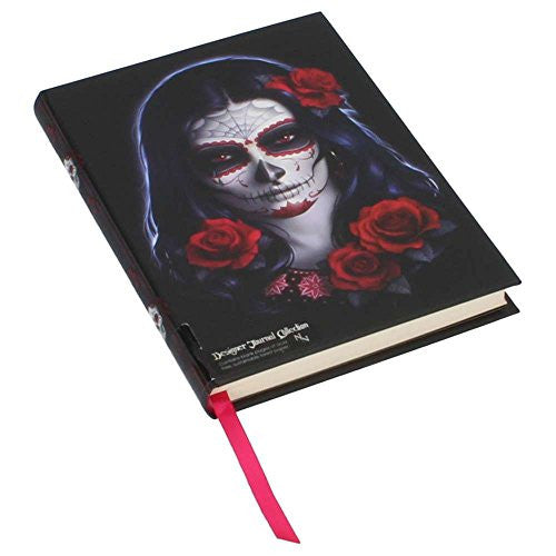 Sugar Skull Embossed Hard Cover Journal by James Ryman