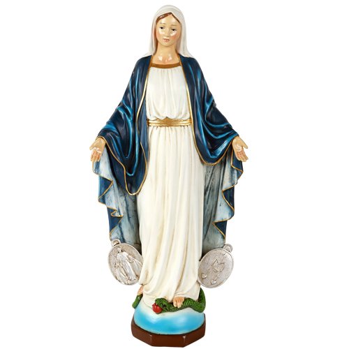 Our Lady of Miraculous Medal Lady of Grace Mary Collectible Figurine 16 Inch