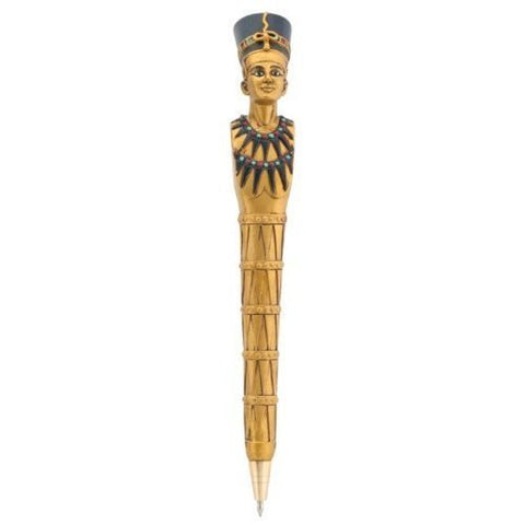 YTC SUMMIT 7837 Gold Egyptian Nefertiti with Crown Design Pen - Set of 6 - C-24