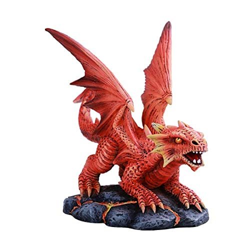 Pacific Giftware Anne Stokes Age of Dragons Fire Dragon Wyrmling Home Tabletop Decorative Resin Figurine
