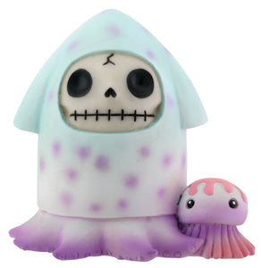 SUMMIT COLLECTION Furrybones Squeed Signature Skeleton in Squid Costume with Tiny Jelly Fish