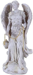 Pacific Giftware 4.75" Tall White Saint Sealtiel Archangel of Worship and Contemplation Archangel Collectible Figurine