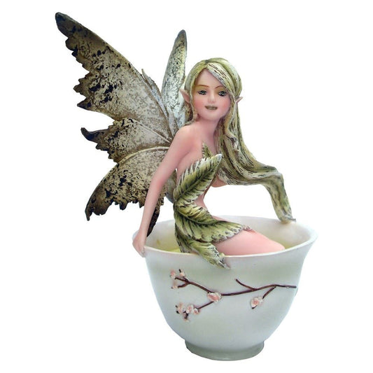 Green Tea Faery- Tea Cup Faery Collection by Amy Brown Fantasy Art