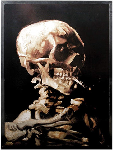 10 Inch Van Gogh - Skeleton with Cigarette Wall Art Decoration