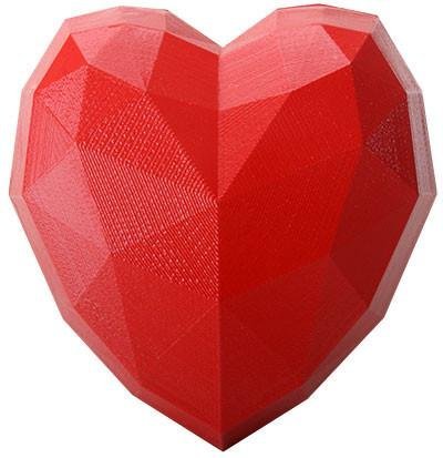 Summit Collection 9142 Large Heart Box44; Red