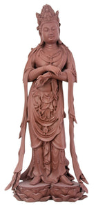 Yixing Clay Kuan Yin Buddhism Figurine
