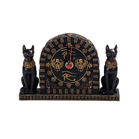 Pacific Giftware Summit Collection Ancient Egyptian Goddess Bastets Desktop Clock Home Office Workplace Decor